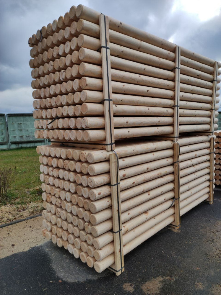 Machine Round Wooden Posts