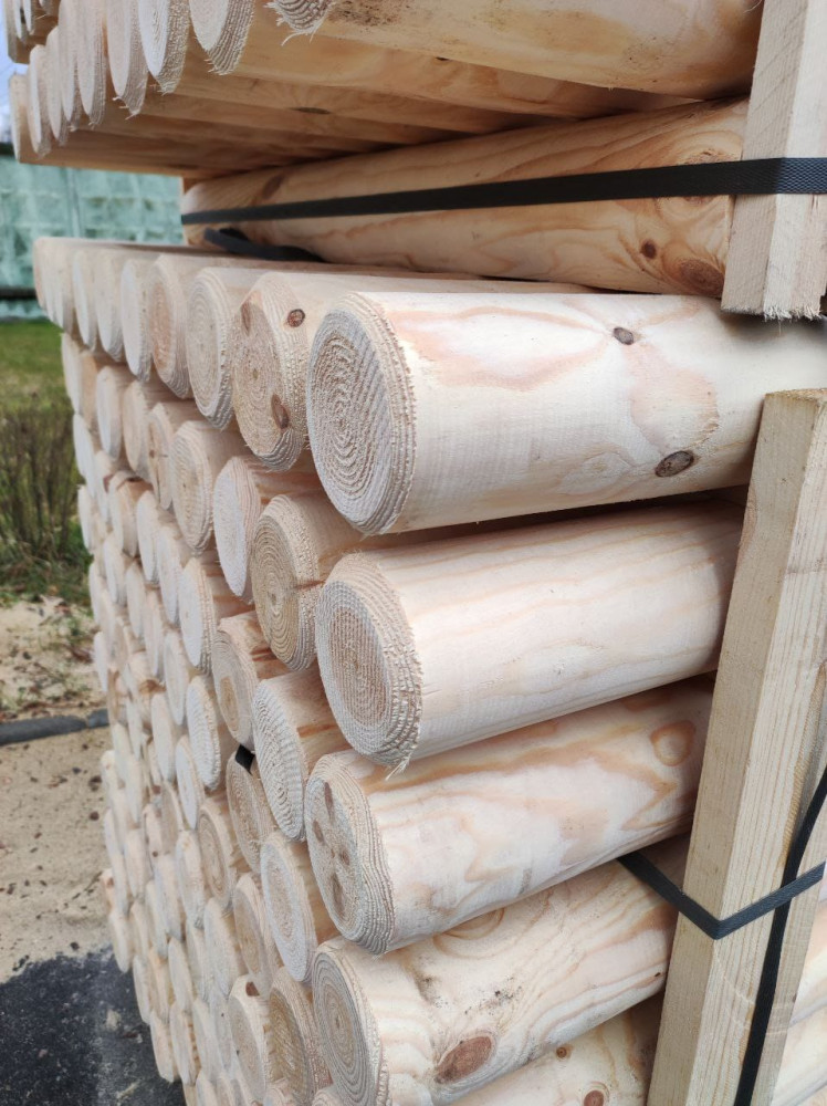 Machine Round Wooden Posts