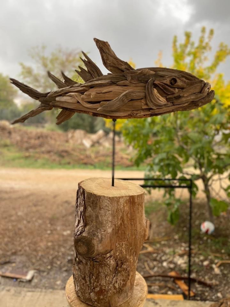 Fish on stand