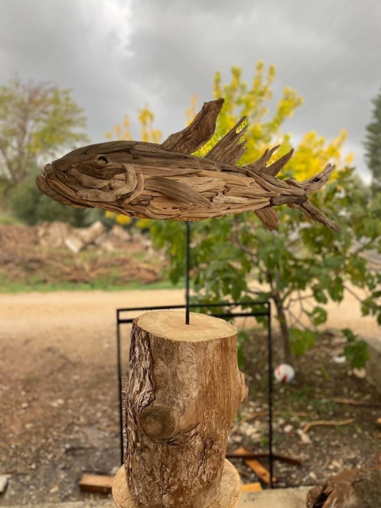 Fish on stand